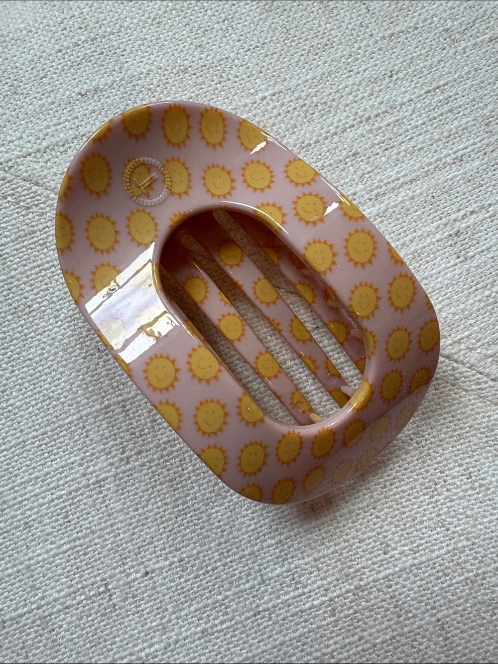 Teleties Round Flat Hair Clip